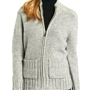 Carhartt Ivory Full Zip Wool Blend Sweater | Women’s Small